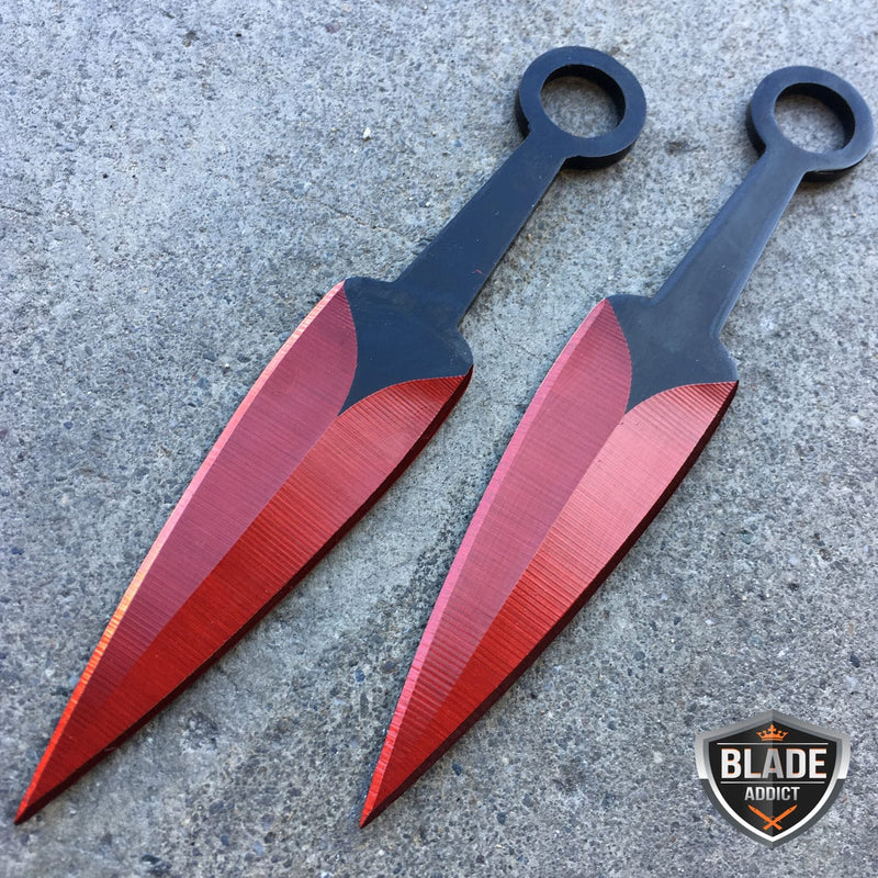 28" NINJA SWORD Full Tang Tactical Blade Katana 2PCS Throwing Knife - BLADE ADDICT