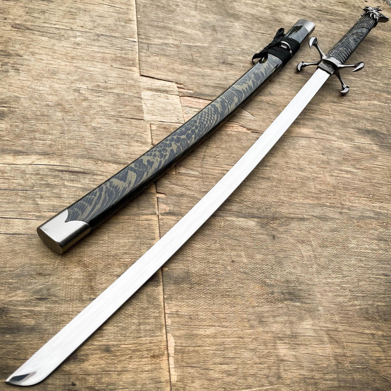 40" Black Dragon SAMURAI NINJA Bushido KATANA Japanese Four Claw Sword - BLADE ADDICT