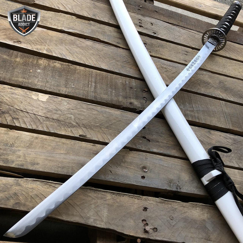 40" White Dragon SAMURAI NINJA Bushido QUALITY KATANA Japanese Sword - BLADE ADDICT