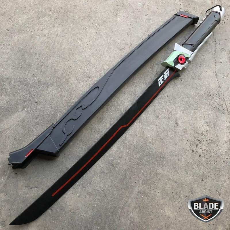 NEWON Game Overwatch Youth Genji Cosplay Sword 30" Metal OW Sword - BLADE ADDICT