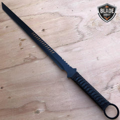 NINJA SWORD Full Tang Machete Tactical Blade Katana Throwing Knives - BLADE ADDICT