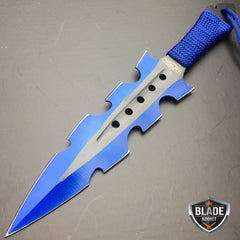 3PC Blue Kunai Throwing Knives - BLADE ADDICT