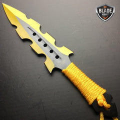 3PC Gold Kunai Throwing Knives - BLADE ADDICT