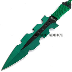 3PC Green Kunai Throwing Knives - BLADE ADDICT
