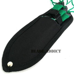 3PC Green Kunai Throwing Knives - BLADE ADDICT
