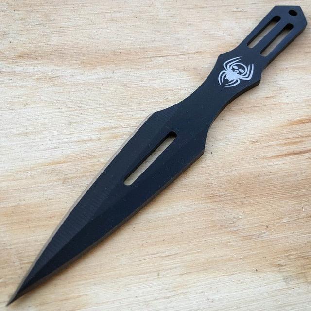 6PC 5.5" SPIDER Naruto Kunai HUNTING Throwing Knives Ninja Knife Set + SHEATH - BLADE ADDICT