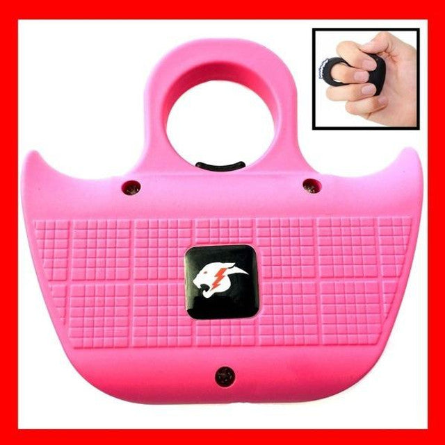 CHEETAH STING RING 18MV STUN GUN TACTICAL SELF DEFENSE SECURITY TOOL Pink - BLADE ADDICT