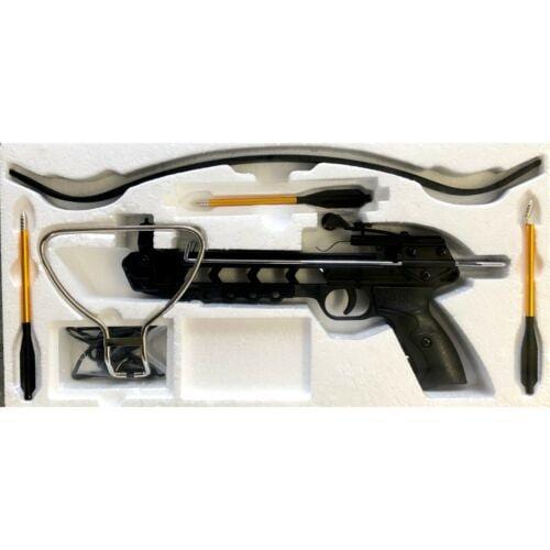 NEW 80 LB ARCHERY HUNTING Gun BLACK PISTOL CROSSBOW W/ ARROWS BOLTS XBOW - BLADE ADDICT