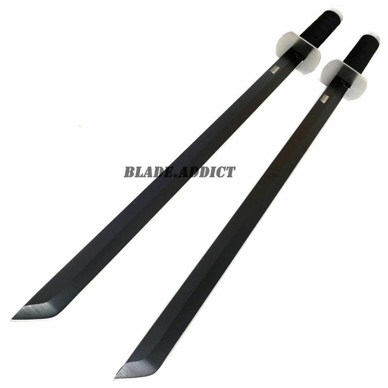 2 PC Large Dual 26" Ninja Samurai Twin Tanto Blade Sword Set - BLADE ADDICT