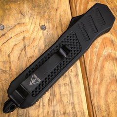 Black Phantom OTF Dual Action Pocket Knife V2 - BLADE ADDICT